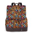 thumbnail image 1 of KLL Daisies Flowers Print Leather Backpack,PU Leather Laptop Backpack Purse for Women and Ladies Daypacks Bags for Travel College Work, 1 of 4