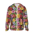thumbnail image 1 of KLL Daisies Flowers Print Men's Women’s UPF 50+ Sun Protection Outdoor Hoodie Jacket Long Sleeve Fishing Hiking Performance Shirt-Large, 1 of 6