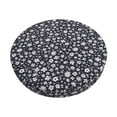 thumbnail image 1 of KLL Daisies Flowers Round Bar Chair Cushion Cover 12 inch ,Bar Stool Protector with Elastic, Soft Washable, 1 of 6