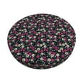 thumbnail image 1 of KLL Daisies Flowers Round Bar Chair Cushion Cover 12 inch ,Bar Stool Protector with Elastic, Soft Washable, 1 of 6
