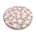 thumbnail image 1 of KLL Daisies Flowers Round Bar Chair Cushion Cover ,Bar Stool Protector with Elastic, Soft Washable, 1 of 6