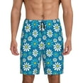 thumbnail image 1 of KLL Daisies Flowers for Men's 1-Pack Shorts,Sleep Pajama Shorts for Men Soft Pj Shorts Men's Pajama Bottoms Sleepwear -3X-Large, 1 of 7