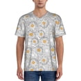 thumbnail image 1 of KLL Daisies Flowers for Men's Baseball Shirts,Short Sleeve Casual Shirts Button Down Shirt for Men Beach Summer Wedding Shirt-Medium, 1 of 7