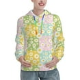thumbnail image 1 of KLL Daisies Flowers for Womens Pullover Hoodie with Pocket Hooded Long Sleeve Shirts Sweatshirt for Women-XX-Large, 1 of 7