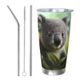 thumbnail image 1 of KLL Daisy Koala Print 40oz Stainless Steel Insulated Car Cup with Spillproof Lid - Keep Your Drink Hot or Cold on the Go-Straw Three-piece Set, 1 of 8
