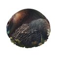 thumbnail image 1 of KLL Daisy Sleeping Sloth Pattern Shower Cap & Bath Cap for Women,Reversible Oversized Waterproof Shower Caps for all Hair Lengths,Elastic Reusable Bathing Hair Cap, 1 of 6