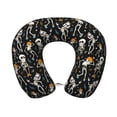 thumbnail image 1 of KLL Dancing Skeleton Party Pattern Memory Foam Cervical Neck Pillow Versatile U-Shaped Pillows for Home/Office/Camping/Travelling/Soft Washable Cover, 1 of 8