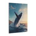 thumbnail image 1 of KLL Dancing Whale Print Farmhouse Canvas Wall Art,Wall Decorations For Living Room Office Canvas Wall Decor for Home Decorations, 12'×16’’, 1 of 8