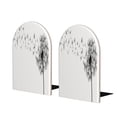 thumbnail image 1 of KLL Dandelion Blowing In The Wind Print Wood Book Ends for Shelves,1 Pair Wood Bookends Book Holder Stand Decorative, Book Stoppers for Heavy Duty Books CD File Video Games, 1 of 8