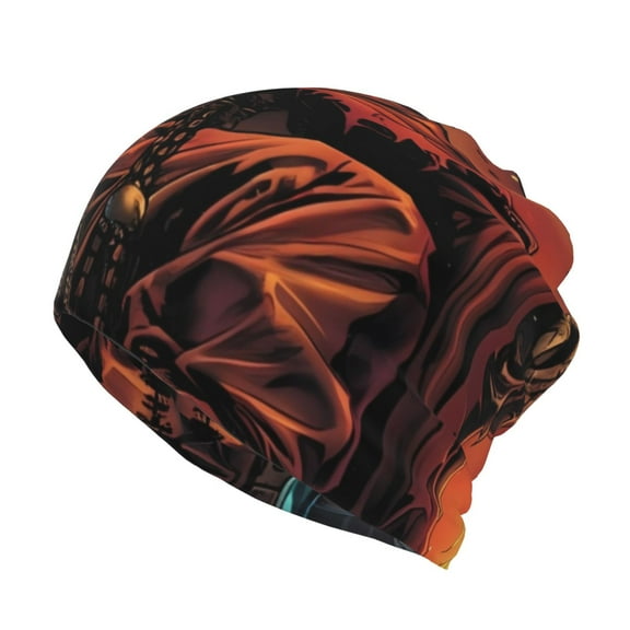 KLL Dark Skull King Throne Pirnt Wicking Running Beanie Head Wrap Cycling Bandana for Men Women