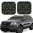 thumbnail image 1 of KLL Deers In The Forest Windshield Sun Shade 2-Piece Foldable Car Front Window Sunshade for Most Sedans SUV Truck- Medium, 1 of 5