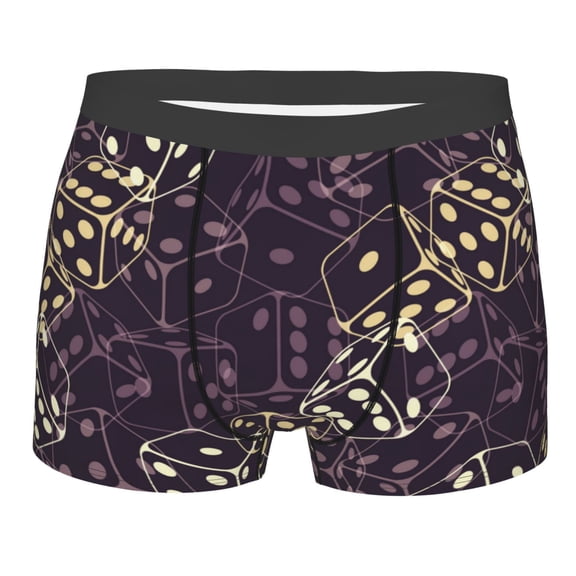KLL Dice Men's Cotton Boxer Briefs Underwear-X-Large