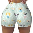 thumbnail image 1 of KLL Different Breeds of Dogs Pattern Workout Shorts for Women Scrunch Short Gym Yoga Running Sport Active Exercise Fitness Shorts, 1 of 8