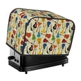 thumbnail image 1 of KLL Different Kind Of Guitars Print 2 Slice Toaster Dust Covers Kitchen Small Appliance Cover with 2 Pockets,Can hold Jam Spreader Knife & Toaster Tongs (11.4 x 7.9 x 7.5), 1 of 6