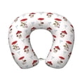 thumbnail image 1 of KLL Different Mushrooms Pattern Memory Foam Cervical Neck Pillow Versatile U-Shaped Pillows for Home/Office/Camping/Travelling/Soft Washable Cover, 1 of 8