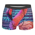 thumbnail image 1 of KLL Digital Flamingo Vibrant Art Men's Cotton Boxer Briefs Underwear-XX-Large, 1 of 7