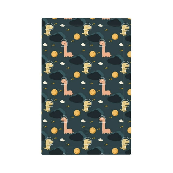 KLL Dinosaur In The Space Pattern Electrical Outlet Covers, 3" x 5" 1 Pack Electric Receptacle Plug Covers for Decorator Receptacle Outlet & Switch-Style V