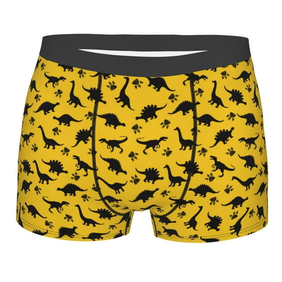 KLL Dinosaur Men's Cotton Boxer Briefs Underwear-Small