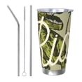 thumbnail image 1 of KLL Dinosaur Print 40oz Stainless Steel Insulated Car Cup with Spillproof Lid - Keep Your Drink Hot or Cold on the Go-Straw Three-piece Set, 1 of 8