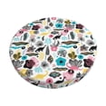 thumbnail image 1 of KLL Dinosaur Round Bar Chair Cushion Cover 12 inch ,Bar Stool Protector with Elastic, Soft Washable, 1 of 6