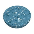 thumbnail image 1 of KLL Dinosaur Skull Round Bar Chair Cushion Cover 13 inch ,Bar Stool Protector with Elastic, Soft Washable, 1 of 6