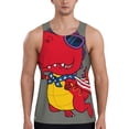 thumbnail image 1 of KLL Dinosaur Super Hero Cartoon Print Men's Muscle Gym Workout Stringer Tank Tops Bodybuilding Fitness T-Shirts Tank Tops Men-Medium, 1 of 7