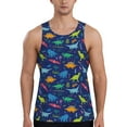 thumbnail image 1 of KLL Dinosaurs Adventure Print Men's Muscle Gym Workout Stringer Tank Tops Bodybuilding Fitness T-Shirts Tank Tops Men-XX-Large, 1 of 7