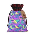 thumbnail image 1 of KLL Disco Roller Skates for Christmas Gift Bag,Christmas Burlap Goody Gift Bags with Plaid Drawstrings for Xmas Presents Holiday Party Favor Treats Candy-Black, 1 of 8