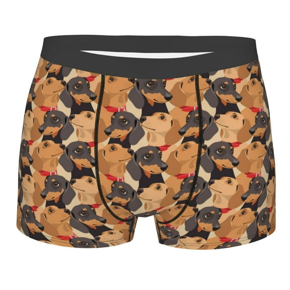KLL Dog Men's Cotton Boxer Briefs Underwear-Large