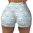 thumbnail image 1 of KLL Dog Pattern Workout Shorts for Women Scrunch Short Gym Yoga Running Sport Active Exercise Fitness Shorts, 1 of 8