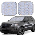 thumbnail image 1 of KLL Dogs Are Running Windshield Sun Shade 2-Piece Foldable Car Front Window Sunshade for Most Sedans SUV Truck- Large, 1 of 5
