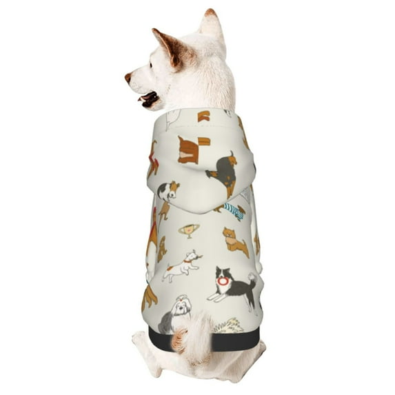 KLL Dogs Funny Pets for Basic Dog Hoodie - Pet Hoodie Sweater with Leash Hole - Cute Dog Sweatshirt - Pet Clothes Hooded Sweatshirt for Dog & Cat -XX-Large