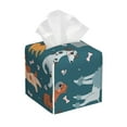 thumbnail image 1 of KLL Dogs Print Tissue Box Cover,Leather Tissue Holder Square Facial Tissue Case Facial Paper Organizer Dispenser for Bathroom, Vanity Countertop, 1 of 7
