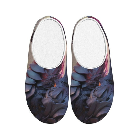 KLL Dragon Pattern Adult Unisex Cozy Slippers,Fuzzy Slip-on Slippers TPR Sole Slippers Comfort Plush Home Footwear for Indoor & Outdoor-8