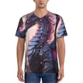 thumbnail image 1 of KLL Dragon for Men's Baseball Shirts,Short Sleeve Casual Shirts Button Down Shirt for Men Beach Summer Wedding Shirt-Large, 1 of 7