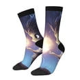 thumbnail image 1 of KLL Dreamy Forest Elf Print Cool Socks Men's Women's Crew Socks Funny Crazy Novelty Stockings, 1 of 6