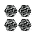 thumbnail image 1 of KLL Drink Coasters Set Hexagon of 4,PU Leather Absorbent Coasters Set Decorative Coffee Cup Coasters Housewarming Gift for Home Decor-Horse Silhouette, 1 of 5
