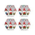 thumbnail image 1 of KLL Drink Coasters Set Hexagon of 4,PU Leather Absorbent Coasters Set Decorative Coffee Cup Coasters Housewarming Gift for Home Decor-Merry Christmas Gnome1, 1 of 5