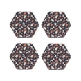 thumbnail image 1 of KLL Drink Coasters Set Hexagon of 4,PU Leather Absorbent Coasters Set Decorative Coffee Cup Coasters Housewarming Gift for Home Decor-Cute Puppy, 1 of 5