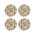thumbnail image 1 of KLL Drink Coasters Set Round Shape of 4,PU Leather Absorbent Coasters Set Decorative Coffee Cup Coasters Housewarming Gift for Home Decor-Colorful Fruits, 1 of 5