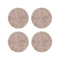 thumbnail image 1 of KLL Drink Coasters Set Round Shape of 4,PU Leather Absorbent Coasters Set Decorative Coffee Cup Coasters Housewarming Gift for Home Decor-Rose Gold Marble Texture, 1 of 1