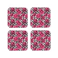 thumbnail image 1 of KLL Drink Coasters Set Square of 4,PU Leather Absorbent Coasters Set Decorative Coffee Cup Coasters Housewarming Gift for Home Decor-Halloween Pumpkins, 1 of 5