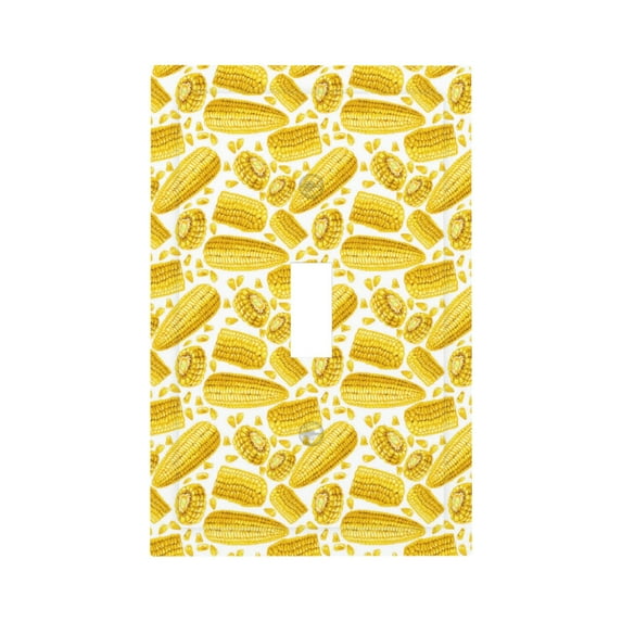 KLL Ears Of Corn Pattern Electrical Outlet Covers, 3" x 5" 1 Pack Electric Receptacle Plug Covers for Decorator Receptacle Outlet & Switch-Style T