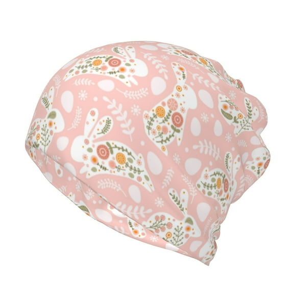 KLL Easter Bunny Pirnt Wicking Running Beanie Head Wrap Cycling Bandana for Men Women