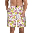 thumbnail image 1 of KLL Easter Egg Men's Casual Summer Beach Shorts Hawaiian Shorts with Pockets-Medium, 1 of 5