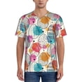 thumbnail image 1 of KLL Easter Egg for Men's Baseball Shirts,Short Sleeve Casual Shirts Button Down Shirt for Men Beach Summer Wedding Shirt-X-Large, 1 of 7