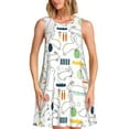 thumbnail image 1 of KLL Easter Rabbit Pattern Womens Summer Dresses 2025,Loose Round Neck Sleeveless Sundresses Tank Dresses with Pockets, 1 of 7