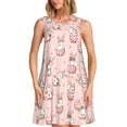 thumbnail image 1 of KLL Easter Rabbit Pattern Womens Summer Dresses 2025,Loose Round Neck Sleeveless Sundresses Tank Dresses with Pockets, 1 of 7