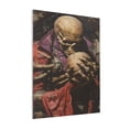 thumbnail image 1 of KLL Eerie Skull Holding Another Print Canvas Wall Art, Canvas Painting Prints Canvas Art Wall Decor Home Decoration for Living Room Bedroom Office, 1 of 6