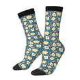 thumbnail image 1 of KLL Eggs Toast Bacon And Arugula Print Cool Socks Men's Women's Crew Socks Funny Crazy Novelty Stockings, 1 of 6